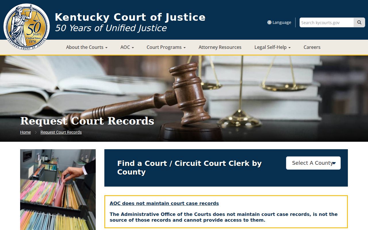 Mercer County criminal court case record request workflow