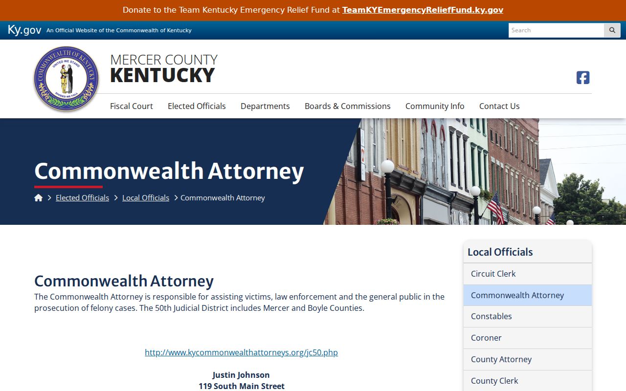 Mercer County criminal court cases Commonwealth's Attorney office